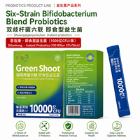 Mélange de Probiotiques à Six Souches de Bifidobacterium de Qualité Supérieure, 100 Milliards d'UFC, Soin Intestinal et Gastrique, Formule Instantanée, OEM ODM