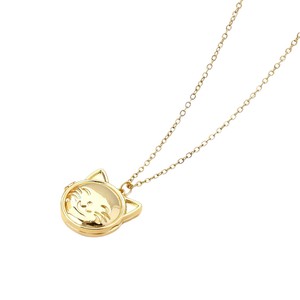 Set di Collane con Medaglione a Forma di <span class=keywords><strong>Gatto</strong></span> - Ciondolo Personalizzabile con Foto Placcato Oro Apribile Gioiello Commemorativo a Tema Animali per Donne - Product Image 5