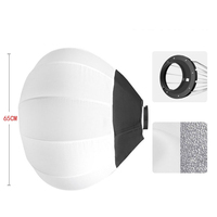 Boîte à Lumière de Studio Photo, Réflecteur Diffuseur Sphérique Portable 65cm pour Éclairage avec Monture Bowens, Boîte à Lumière Rapide Type Lanterne