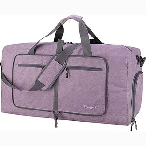 Free Sample Unisex Travel Duffle Women Men Shoe <b>Compartment</b> Travel <b>Multi</b> Pockets Overnight <b>Bag</b> Large Travel Tote Folding <b>Bag</b> - Product Image 5