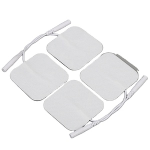 Ems caoutchouc dizaines PIN 5x5cm électrodes tampons électrostimulation tampons dizaines Mini Gel <span class=keywords><strong>Patch</strong></span> adhésif soulagement de la douleur Massage électro Pad - Product Image 1