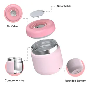 Leak-proof Vacuum <strong>Insulated</strong> <strong>Food</strong> Jar 16 oz Stainless Steel Naturally BPA-free <strong>Container</strong> <strong>Keeps</strong> <strong>Food</strong> <strong>Hot</strong> or Cold for 12 Hours - Product Image 3