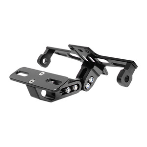 Support de plaque d'immatriculation en alliage d'aluminium pour moto, rouge, 20cm x 16cm, montage arrière pour mise à niveau et rénovation - Product Image 3
