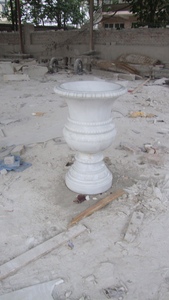 <span class=keywords><strong>Maceta</strong></span> de mármol blanco de estilo occidental tallada a mano de estilo europeo de alta calidad para decoración del hogar al aire libre - Product Image 2