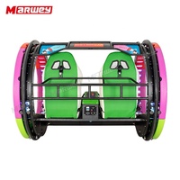 Manèges de parc d'attractions populaires, 2 places, Happy Rolling Car, enfants et adultes, balançoire rotative à 360 degrés, Happy Le Bar Car à LED à vendre