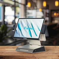 Ультратонкая складная POS-система на Windows с процессором Intel N97, Bluetooth 5.1, высокоэффективный умный кассовый аппарат