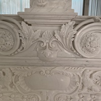 Manteau en marbre sculpté à la main, cadre personnalisé, décoration d'intérieur religieux