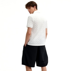 Polo à manches courtes décontracté pour homme, tendance été 2026, couleur unie, soie glacée, toucher frais, style patron - Product Image 5