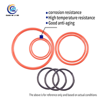 Joint d'étanchéité en silicone Atlas O-ring résistant aux produits chimiques, encapsulé en PTFE, FKM haute température, revêtu de FEP pour vannes de traitement chimique