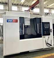 Centre d'usinage vertical CNC VMC860 3 axes, fabrication chinoise directe, avec broche BT40 et ATC pour l'usinage des métaux