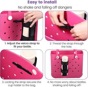 Accesorios para Botellas de Agua de 40 oz, Soporte Grande para Bebidas, Compatible con Bolsas Ajustables, Portavasos para Stanley - Product Image 4