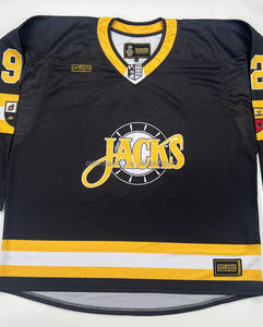 Conjunto de Jersey de Hockey sobre Hielo Personalizado OEM con Bordado Twill para Hombre - Uniforme de Equipo Sublimado con Pantalones y <span class=keywords><strong>Calcetines</strong></span> - Product Image 3