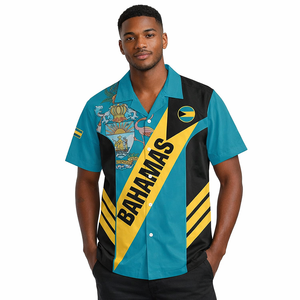 Chemise Homme Commémorative 53ème Anniversaire de l'Indépendance des Bahamas, Torsion des Bahamas, Jour de la Libération, Souvenir des Bahamas, 7 août 2026 - Product Image 1