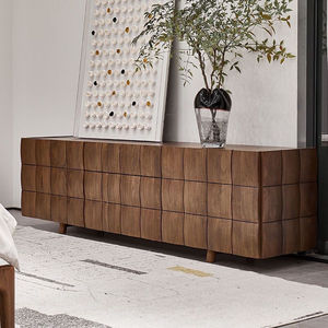 Solid Wood TV Cabinet With Multiple Drawers For Living Room Storage Nordic Style <b>Sideboard</b> - Product Image 1