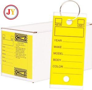 Số lượng lớn đa màu tự cán nhựa thẻ chìa khóa xe với Vòng góc treo <span class=keywords><strong>tag</strong></span> tự động Đại lý nguồn cung cấp - Product Image 1