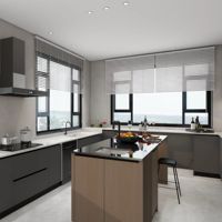 Ensemble d'armoires de cuisine en bois massif, rangement intelligent, luxe, sur mesure, moderne, prêt à assembler, armoires de cuisine modulaires en bois massif