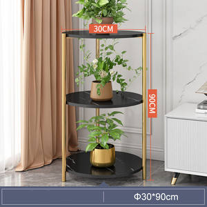 Support de plante d'intérieur moderne de qualité, personnalisé, en métal, à plusieurs niveaux, à faire soi-même - Product Image 4