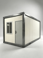 Unité Modulaire Démontable Préfabriquée en Panneaux Sandwich Respirants, Mur à Texture Brique, Bâtiment Portable pour Restaurant/Magasin