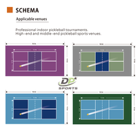 Revêtement de sol en acrylique pour pickleball, revêtement de sol portable pour terrain de pickleball, tapis de sol pour pickleball, revêtement de sol sportif, tapis de pickleball en rouleau