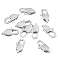 Fermoirs en acier inoxydable, fermoirs mousquetons pour la fabrication de bijoux, colliers, bracelets, accessoires de fermeture de chaîne