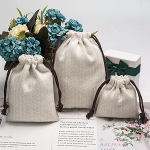Sacs d'emballage en coton écologique de haute qualité avec logo personnalisé Pochette à poussière cadeau en mousseline recyclable avec cordon de serrage - Product Image 4