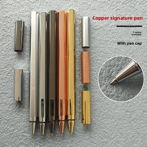 Stylo en laiton hexagonal de haute qualité multi-finition miroir poli chromé argent doré or Rose Gunblack 1.0mm pour le sport - Product Image 3