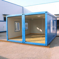 Garage préfabriqué en acier OEM, atelier automobile, maison préfabriquée à un étage, conteneur plat préfabriqué, entrepôt de stockage