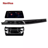 NaviHua pemutar layar sentuh 12.3 inci, Radio mobil Stereo Multimedia Android sistem navigasi GPS untuk BMW 5 seri F10 2011 2017