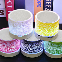 Mini haut-parleur sans fil avec LED, carte TF, USB, caisson de basses portable, colonne de son MP3 pour PC, téléphone portable