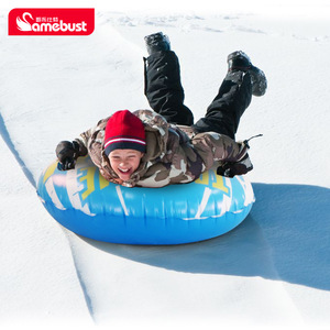 Tubes à neige gonflables Samebust bleus et noirs en PVC 0,4-0,6 mm, luges pour adultes pour le plaisir hivernal - Product Image 3