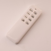 Motor de Persiana Enrollable Eléctrico RF TVSNARP WRT8910 433Mhz, Batería AAA, Alcance de 100M para Persianas, Control Remoto de 5 Canales con Código de Aprendizaje