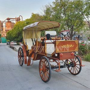 Factory Outlet Royal Horse Carriage Fabricante Wedding Vehicle Wagon Sightseeing Electric Horseless Carriage en venta - Product Image 5