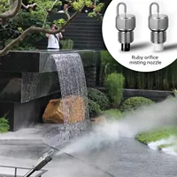 Équipement d'atomisation intelligent haute pression Smlisens, buse de brumisation en acier inoxydable, pour refroidissement extérieur et aménagement paysager au bord de la piscine