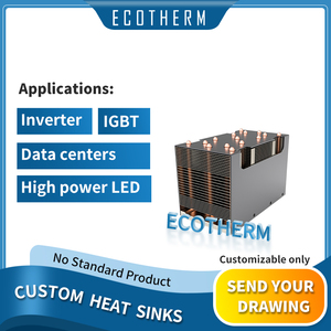 Tùy chỉnh 500 Wát công suất cao LED ánh sáng sân khấu ống nhiệt Tản nhiệt CPU tản nhiệt 6 ống nhiệt 2U máy chủ với thụ động làm mát - Product Image 2