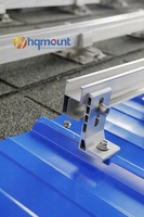 Support de fixation HQ pour panneaux solaires sur toiture métallique, très apprécié en Asie du Sud-Est, hauteur 80 mm, pieds en L en aluminium anodisé AL-6005, excellente protection anti-corrosion pour toiture métallique