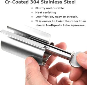 <b>Toothpaste</b> <b>Dispenser</b> Bathroom Tube Roller Eco-Friendly Manual Stainless Steel Recycled <b>Toothpaste</b> Squeezer for Home Bathroom - Product Image 3
