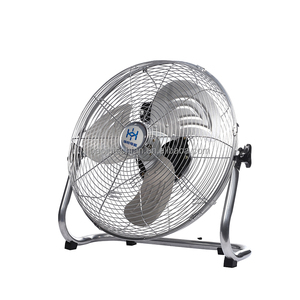 Ventilateur de sol en métal léger argenté pour usage domestique, commercial et industriel, ventilateur de sol pour hôtels, gain de place - Product Image 2