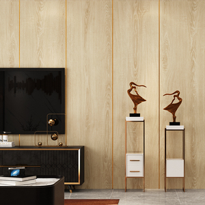 Adesivo Murale Effetto Legno Autoadesivo in PVC Impermeabile, Rivestimento Decorativo per Pareti, Pannello Murale con Venature del Legno per Interni - Product Image 5