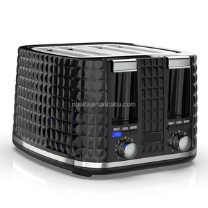 Aifa Automatic pop out Diamond Design 4 rebanadas de tostadora Mini tostadora eléctrica inteligente horno descongelación precalentamiento sándwich tostadora - Product Image 1
