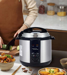 Olla a presión eléctrica de acero inoxidable para el hogar, olla mecánica de <span class=keywords><strong>6</strong></span> <span class=keywords><strong>litros</strong></span>, olla de aluminio antiadherente, ollas a presión - Product Image 1