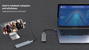 กล่องใส่ SSD อลูมิเนียมอัลลอยด์ M.2 สำหรับฮาร์ดไดรฟ์แบบพกพา ความจุ 2TB สำหรับแล็ปท็อป - Product Image 4