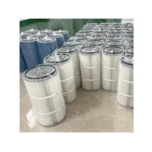 Filtre industriel de polyester de Ptfe de dépoussiérage de cartouche de revêtement de poudre d'Erhuan pour la machine de collecteur de poussière