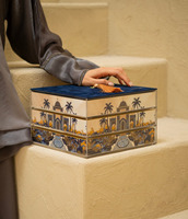 Boîte de rangement de souvenirs de haute qualité, boîte cadeau de luxe pour l'Aïd, boîte d'emballage pour biscuits, chocolats, desserts, nourriture du Ramadan