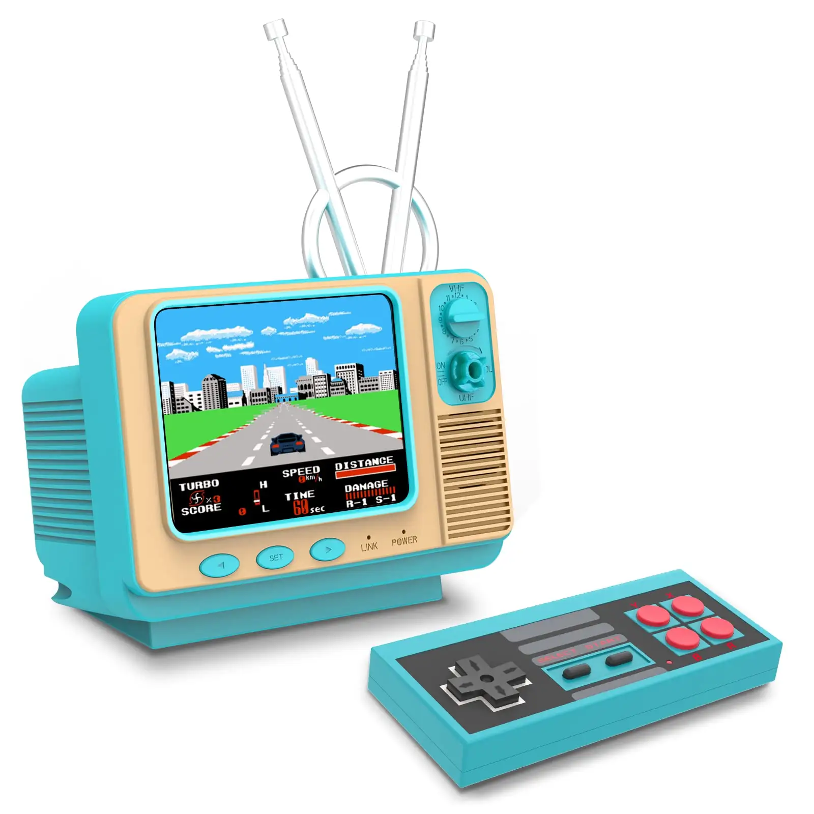 Ondersteuning Av Output Video Cadeau Retro Handheld Game Console Ingebouwde 308 Games 3 Inch Lcd Mini Tv Video Game Speler
