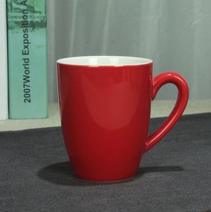 Mug moderne en porcelaine blanche de 12 oz, forme cône, pour café et latte, blancs pour sublimation, pour cadeaux personnalisés DIY - Product Image 2