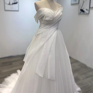 New Design Elegant Simple <b>Wedding</b> <b>Dresses</b> <b>Vintage</b> A-Line Beach <b>Wedding</b> Gowns Custom Made <b>Boho</b> Bridal Gown Wm51 - Product Image 4