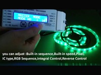 Controlador LED Digital DMX512 Bincolor BC-820 DC5V-DC24V, Decodificador de Señal DMX a SPI para Tiras LED de Píxeles con Chip IC Ws2811 1814