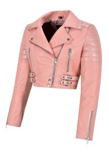 Chaleco de Mujer Acolchado de Cuero Nappa Rosa Bebé 100% Genuino Personalizado, Estilo Acolchado, Marca Personalizada, Etiqueta Privada, OEM, Venta al Por Mayor - Product Image 2