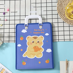 Portable 7-Layer A4 Organ Vertical Student File Storage Bag <strong>Multi</strong>-Layer PP <strong>Folder</strong> with Zipper Paper Sorting File <strong>Folder</strong> - Product Image 4