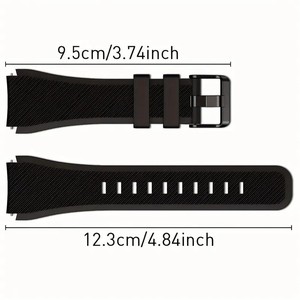 Bracelet de montre universel en silicone compatible 20 mm 22 mm pour <span class=keywords><strong>Samsung</strong></span> Galaxy Watch 4/5/6 Classic 3 Active 2 <span class=keywords><strong>Gear</strong></span> <span class=keywords><strong>S3</strong></span>/S2 Huawei Watch - Product Image 3